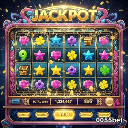 Tela de jogos de slot otimizados para mobile na 0055bet